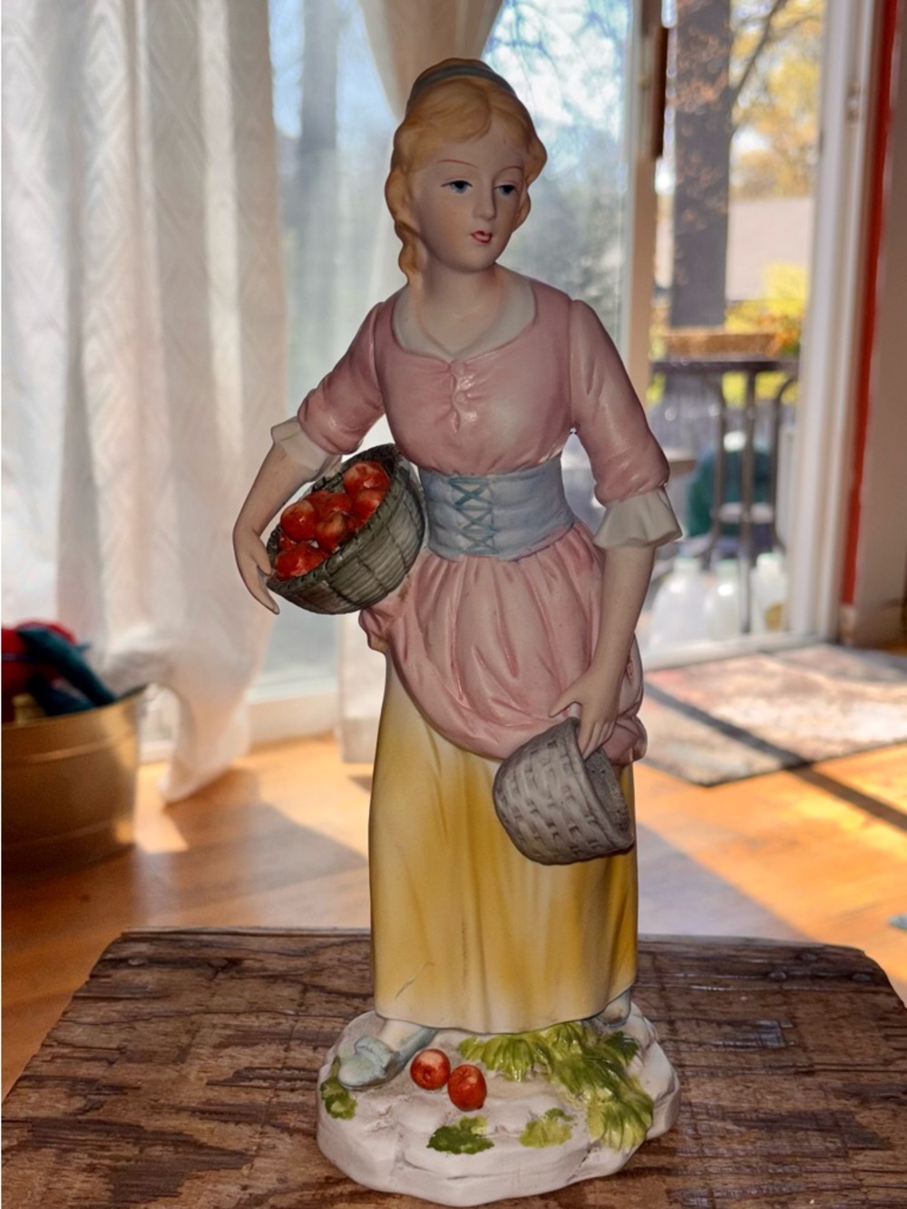 Porcelain Farmeress Figurine